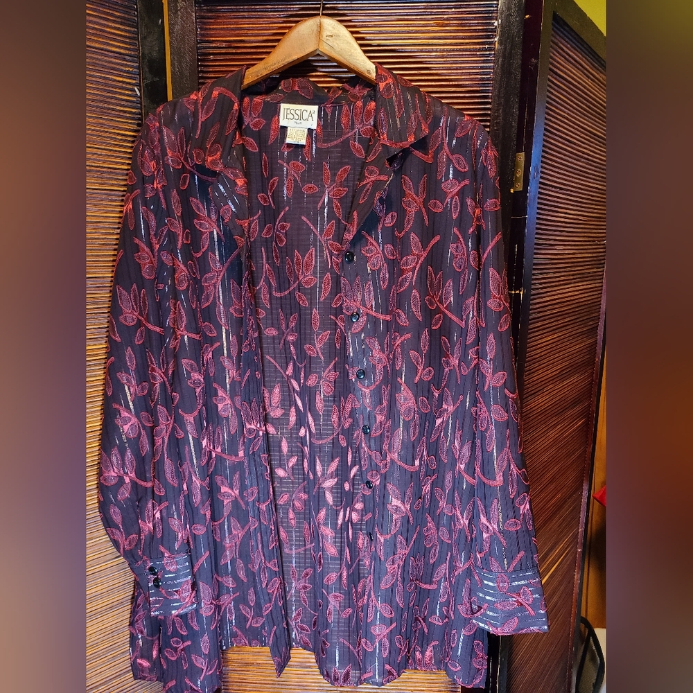 Vintage retro plus size 18 dress shirt